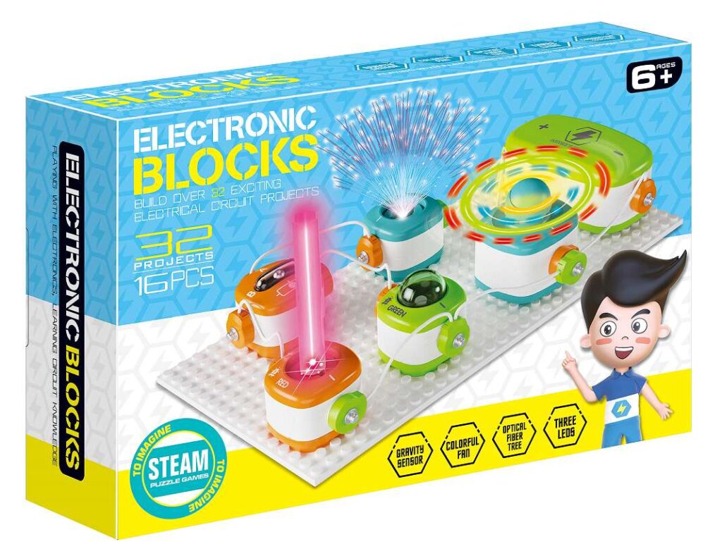 Electronic Circuit Building Blocks STEM Toy for Kids