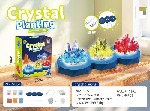 Crystal Growing Kit with LED Light | STEM Science Toy for Kids 6+ Wholesale