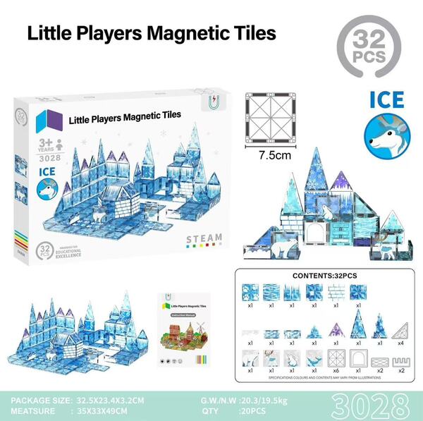 Castle Themed Magnetic Tiles Bulk | Ice Princess Halloween Haunted Castle Sets Supplier
